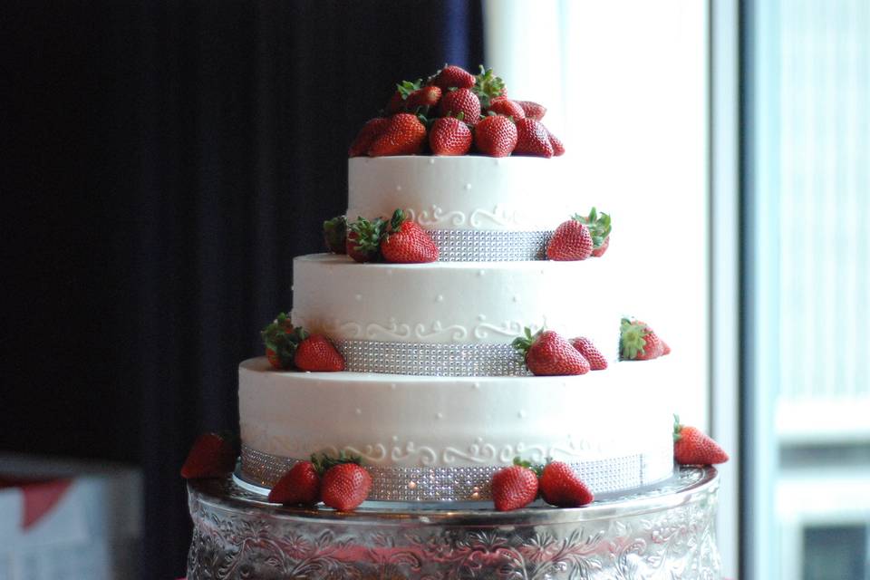 Two-Tier Round Wedding Cakes — Shop Provo Bakery