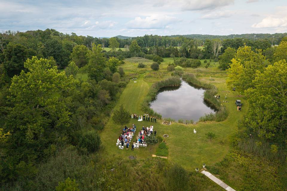 Pond Wedding