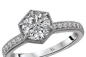 Vintage style engagement ring