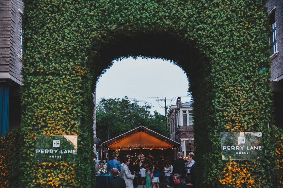 The wedding arch