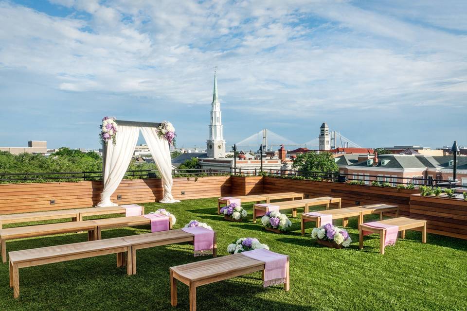 Rooftop wedding