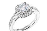 Square Halo White Gold Diamond Engagement Ring
Diamonds = 1/4ct
Center Diamond Not Included