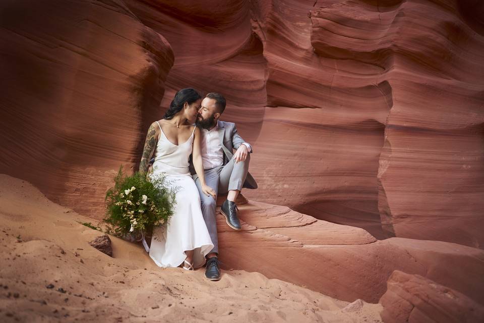 Elopement in northern Arizona.