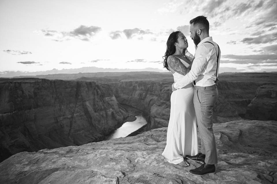 Elopement in northern Arizona.