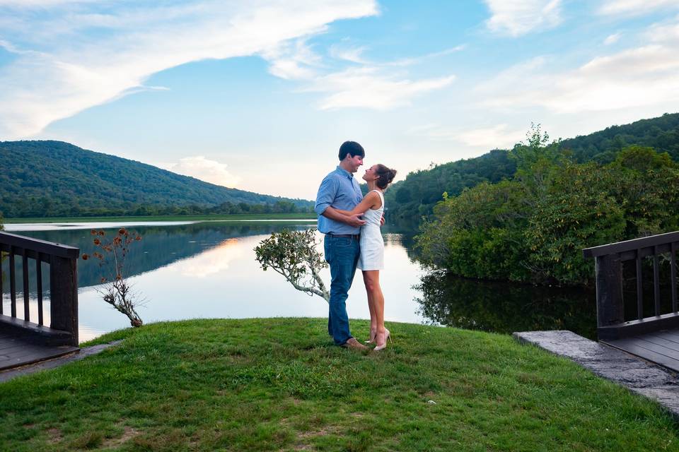 Lakeside engagement