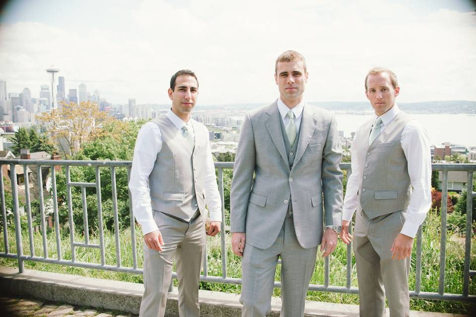 Groom with his groomsmen