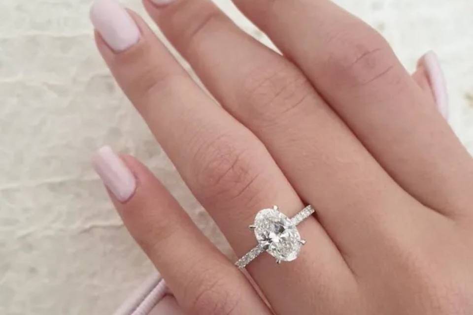 Oval Engagement Ring.