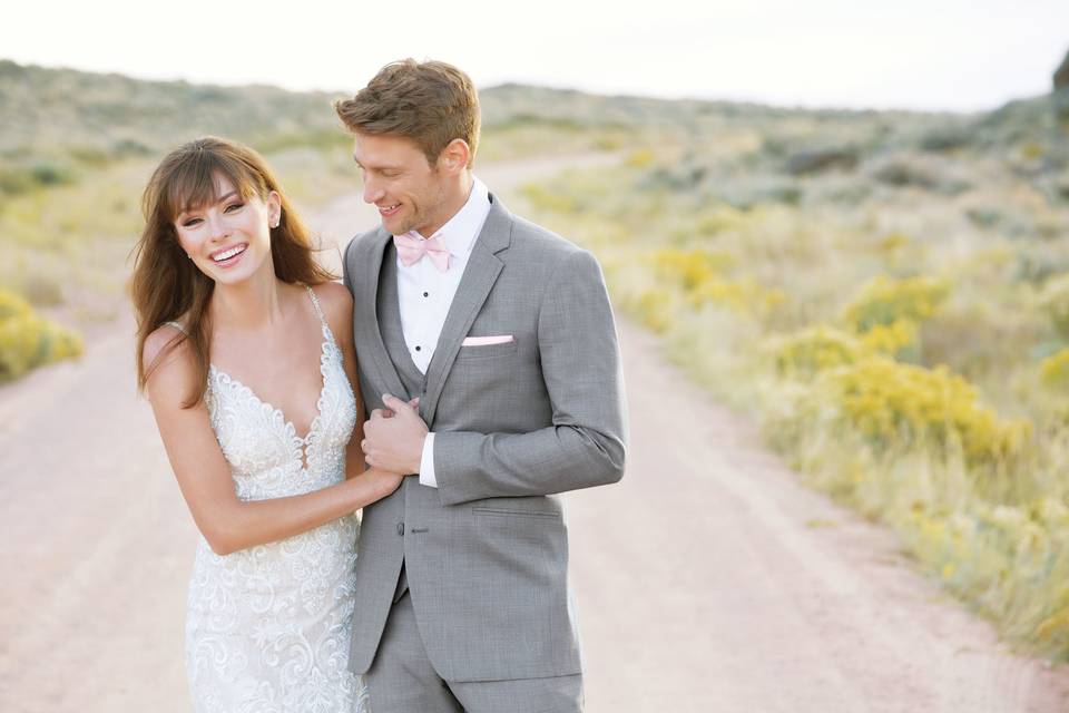 Rosewood Bridal Grey Suit Rent