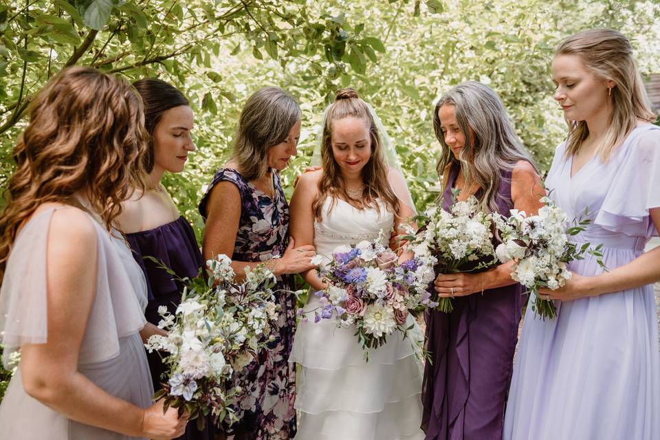 Prayerful Moment with Bride