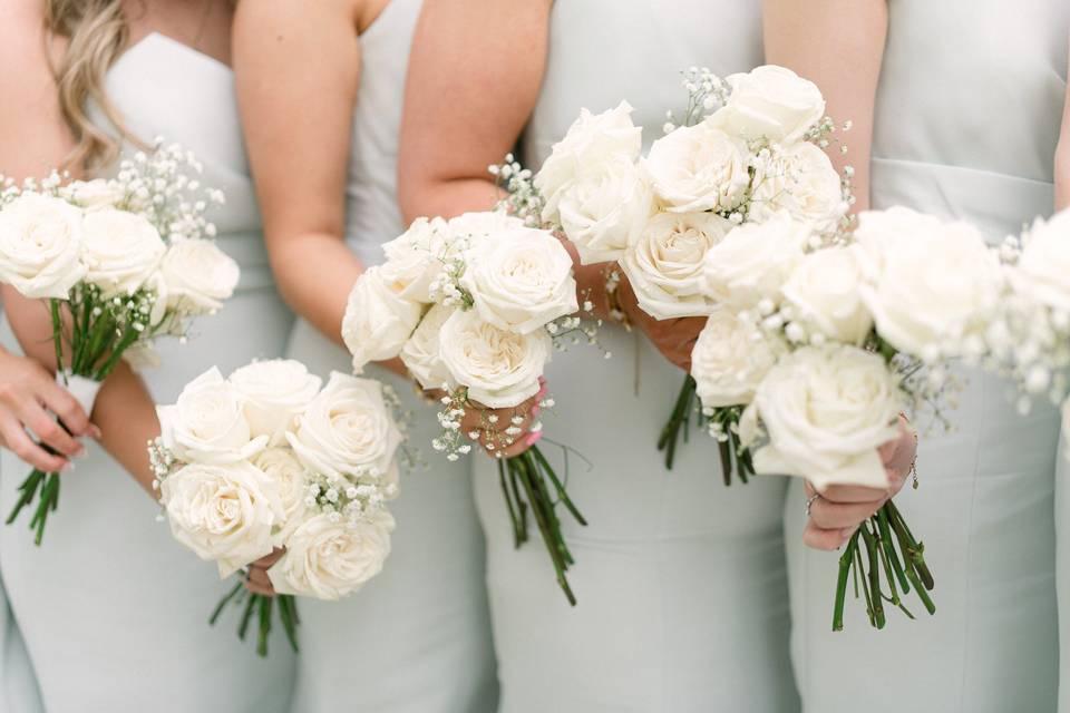 Bridesmaid bouquets