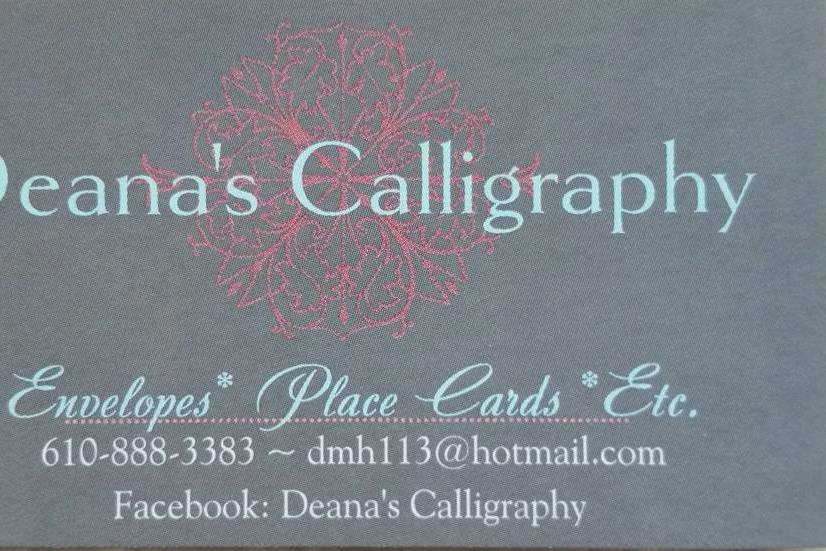 Deana's Calligraphy