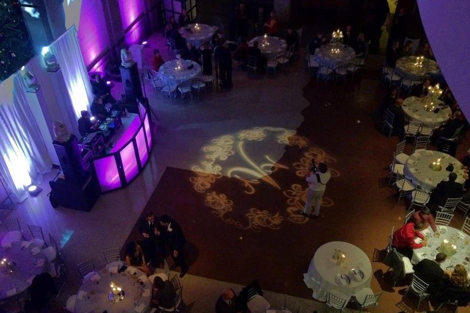 Wedding reception area