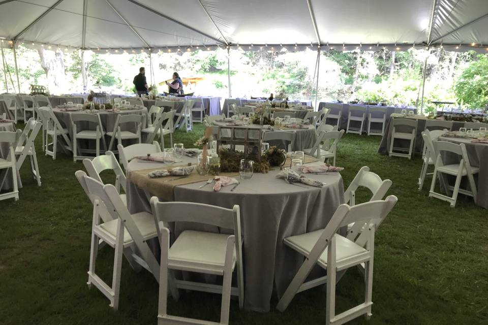 Tents, Tables and Decor
