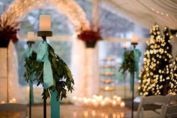 Winter Conservatory for wedding ceremony.