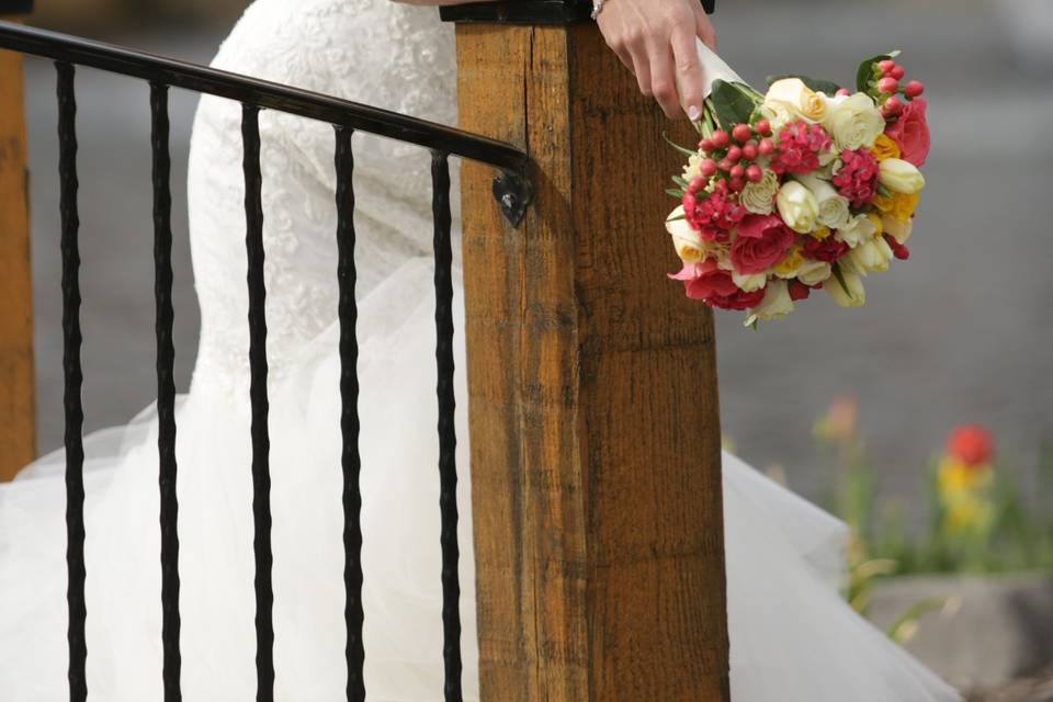 Bride with Flowers