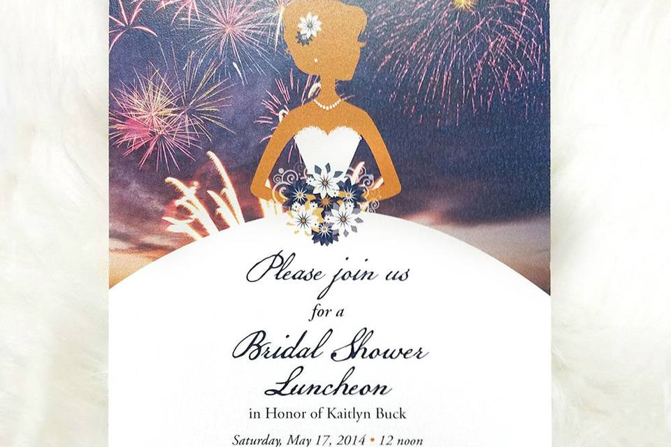 Bridal Shower luncheon invitation