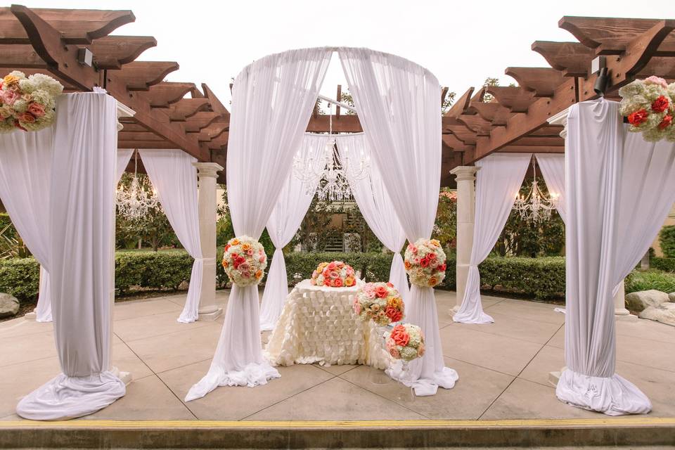 Courtyard Ceremony Pergola