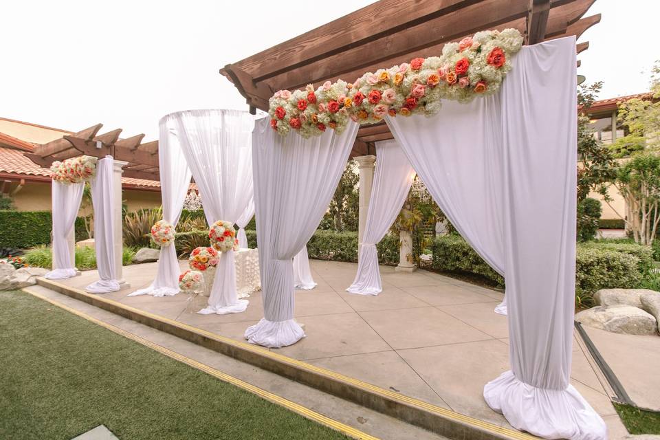 Courtyard Ceremony Pergola