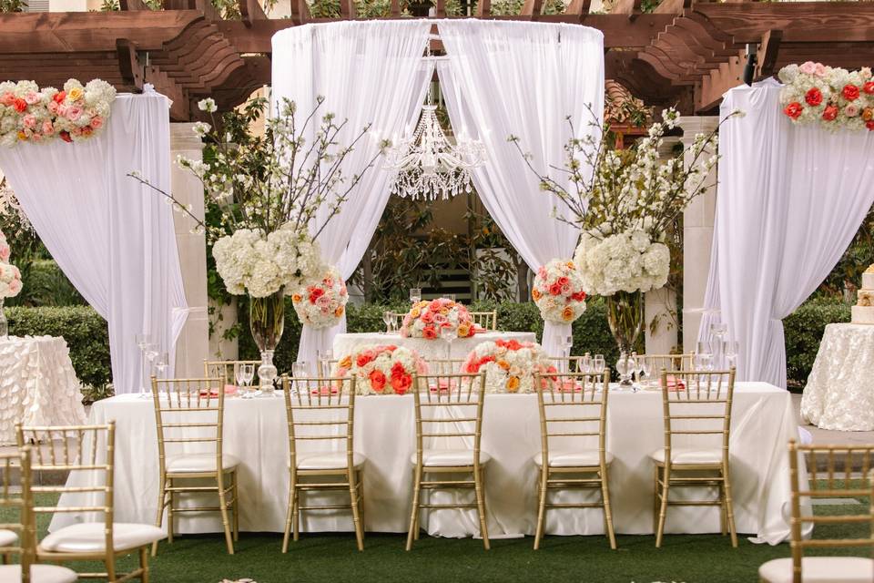 Reception in Courtyard