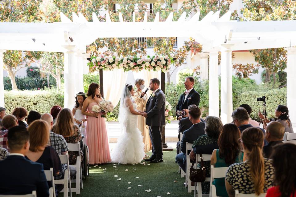 Courtyard Ceremony Pergola