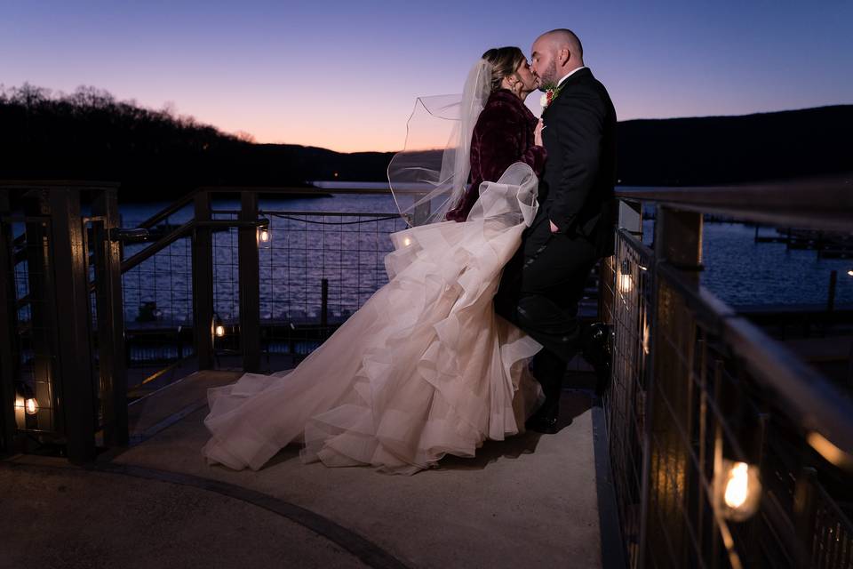 Winter Wedding Balcony