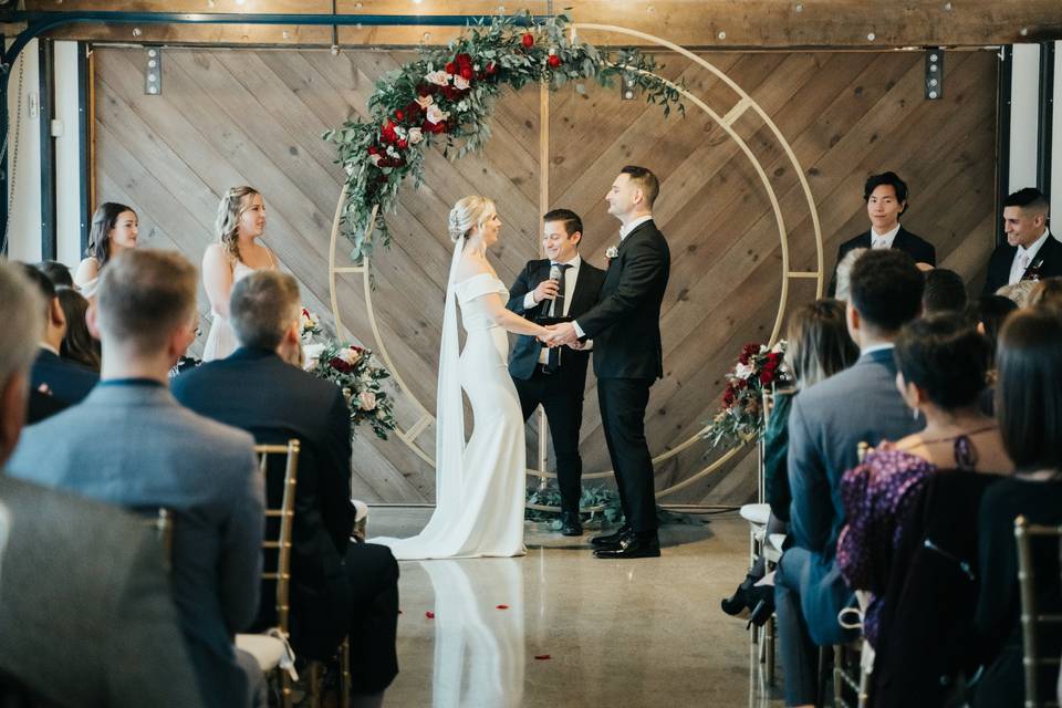 Winter Wedding Ceremony