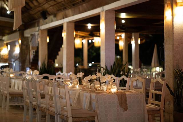 Wedding reception at night