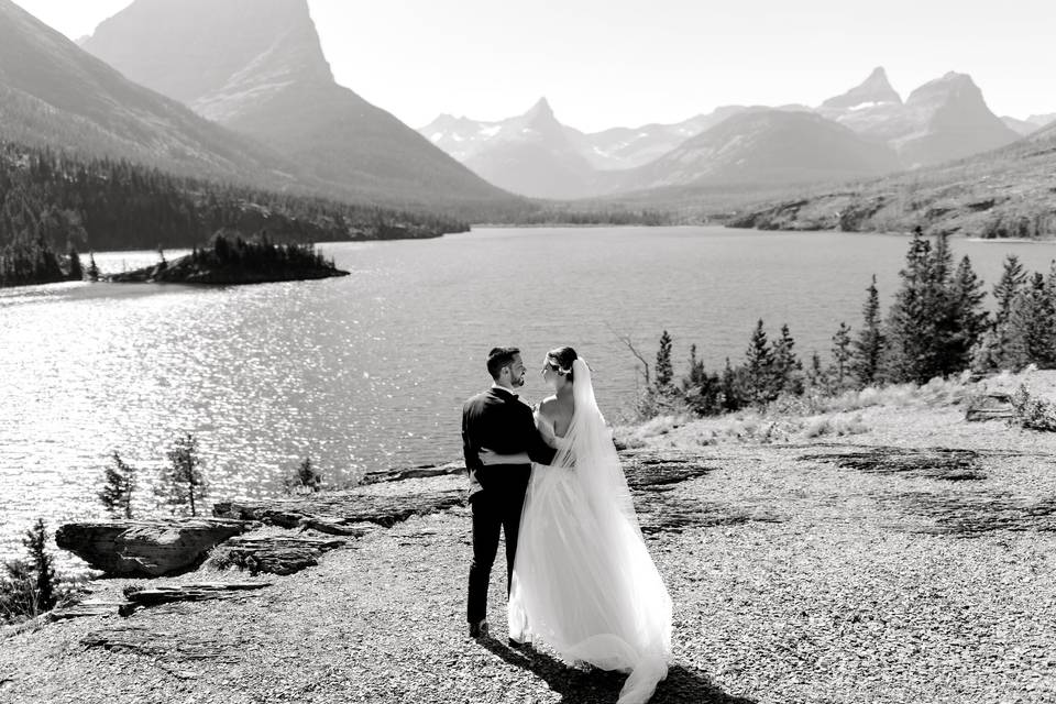 Wedding at Glacier Ntl Park