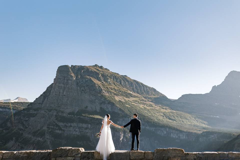 Wedding at Glacier Ntl Park