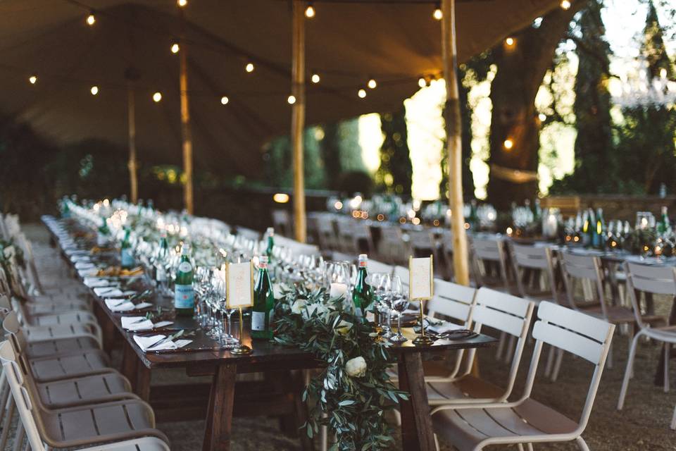 Long table set-up