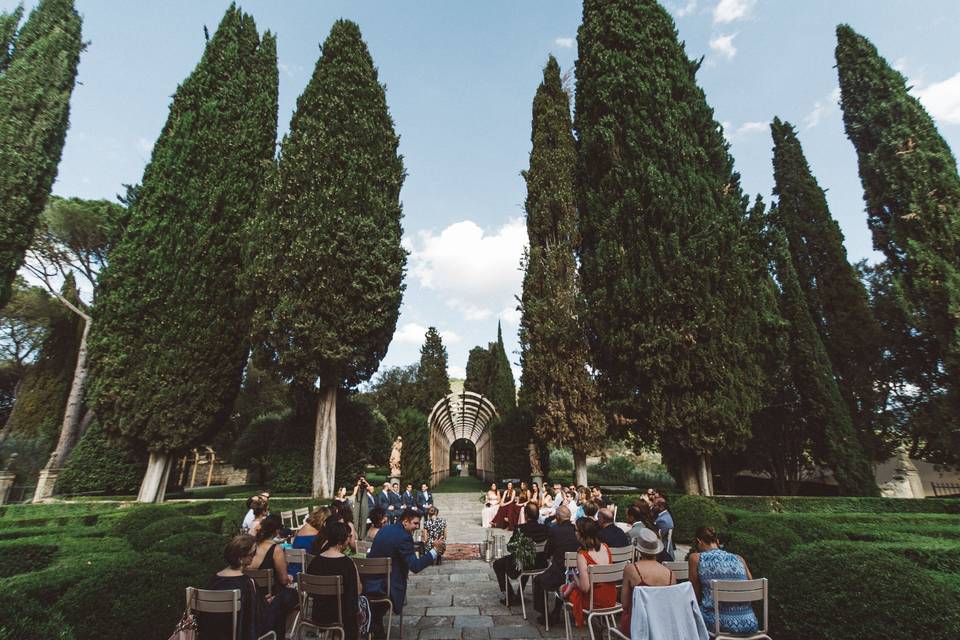 Ceremony setup