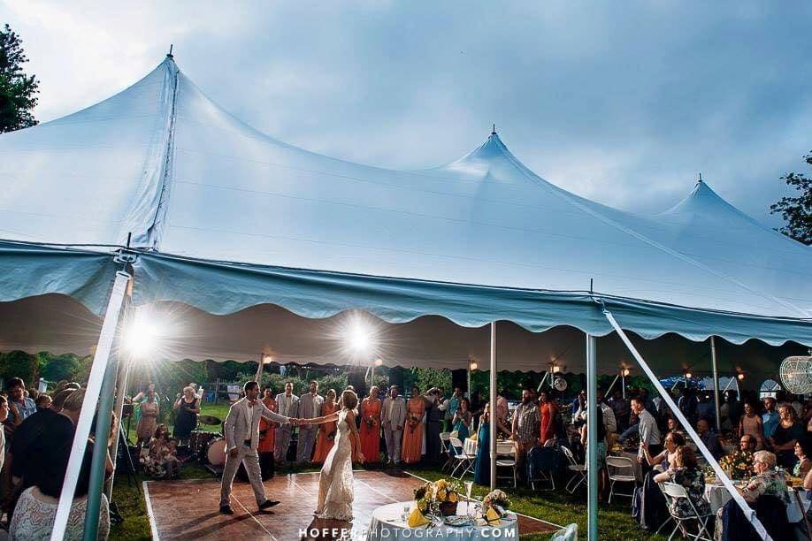 Tent wedding