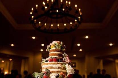 3 layered wedding cake