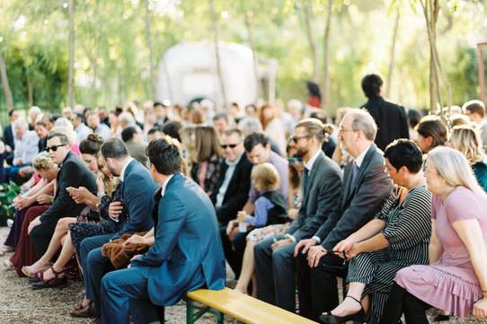 Wedding ceremony guests