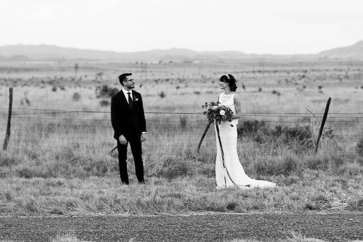 Bride and Groom West Texas