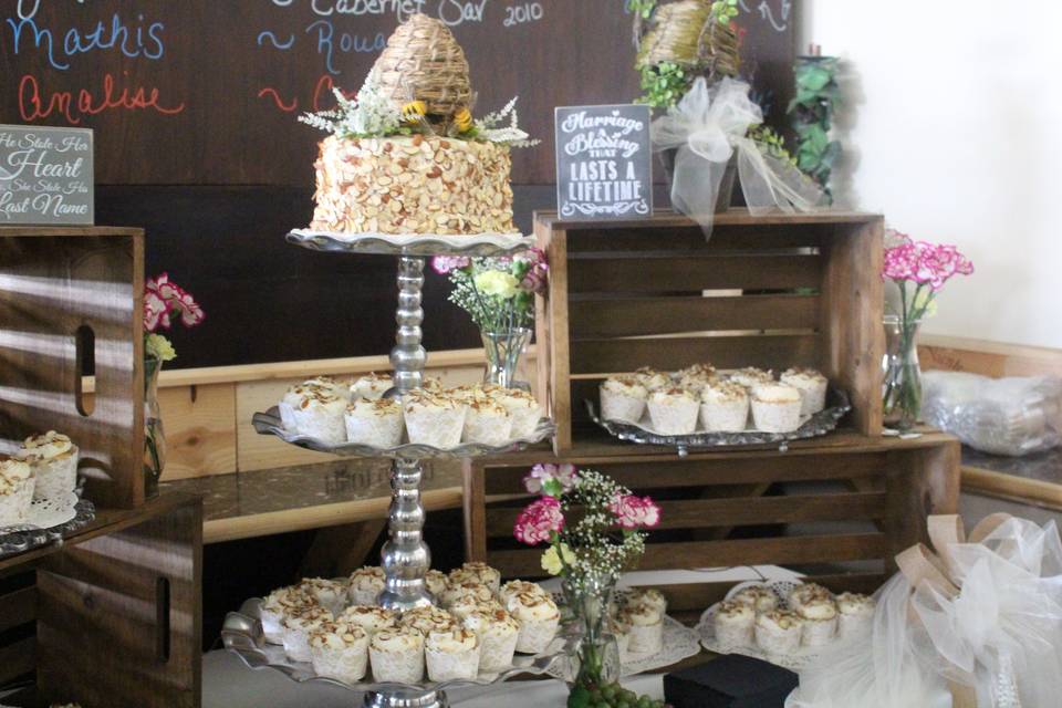 Reception Decor Dessert Table