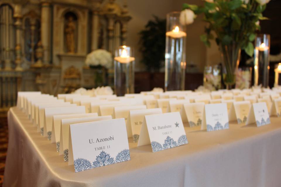 Reception Decor