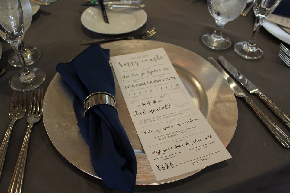 Menu Card
