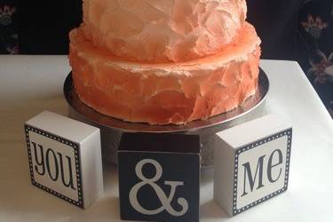 Multiple layered wedding cake