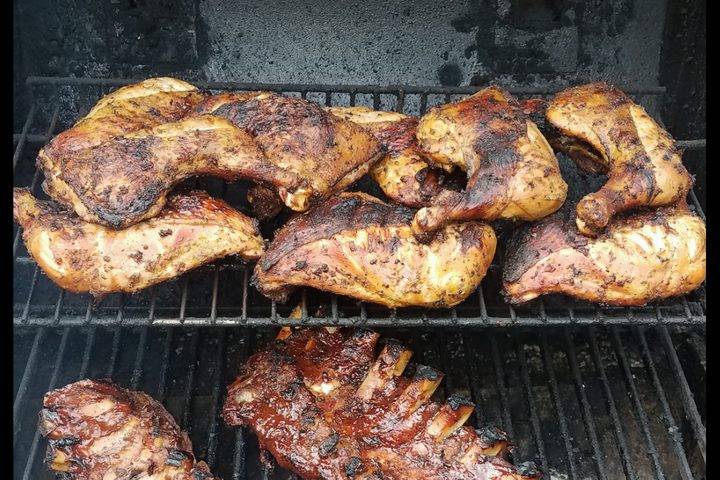 Grilled Chicken and Ribs