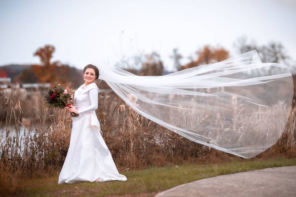 Bride by Pond