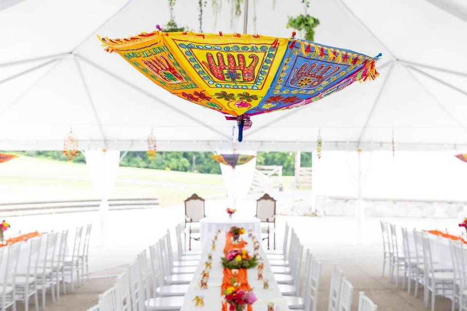 Tent Pool-Side Reception