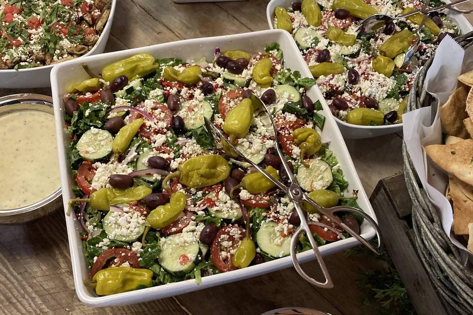 Greek salads from Taziki's Med