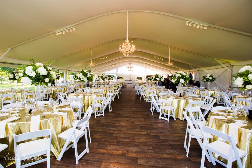 Tented reception