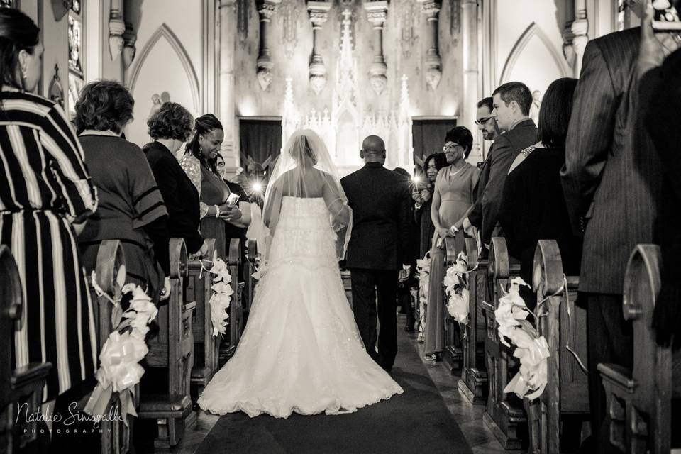 Walking down the aisle