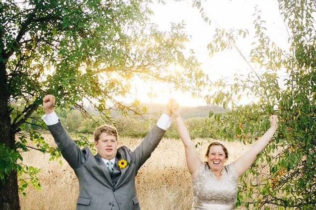 Groom and bride