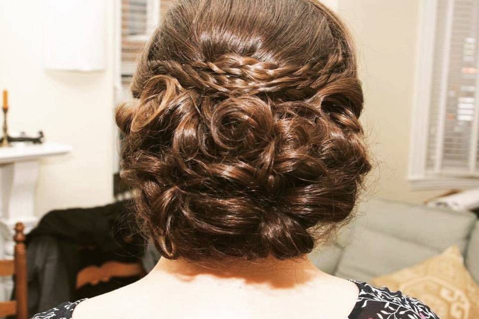 Bridal updo