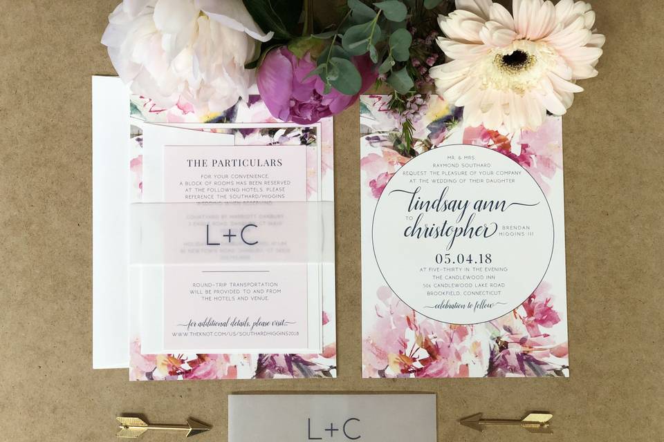 Watercolor invitation