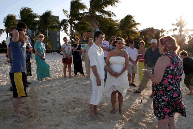 Wedding party in Nassau