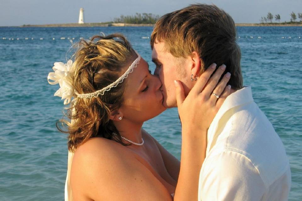 First Kiss in the Bahamas